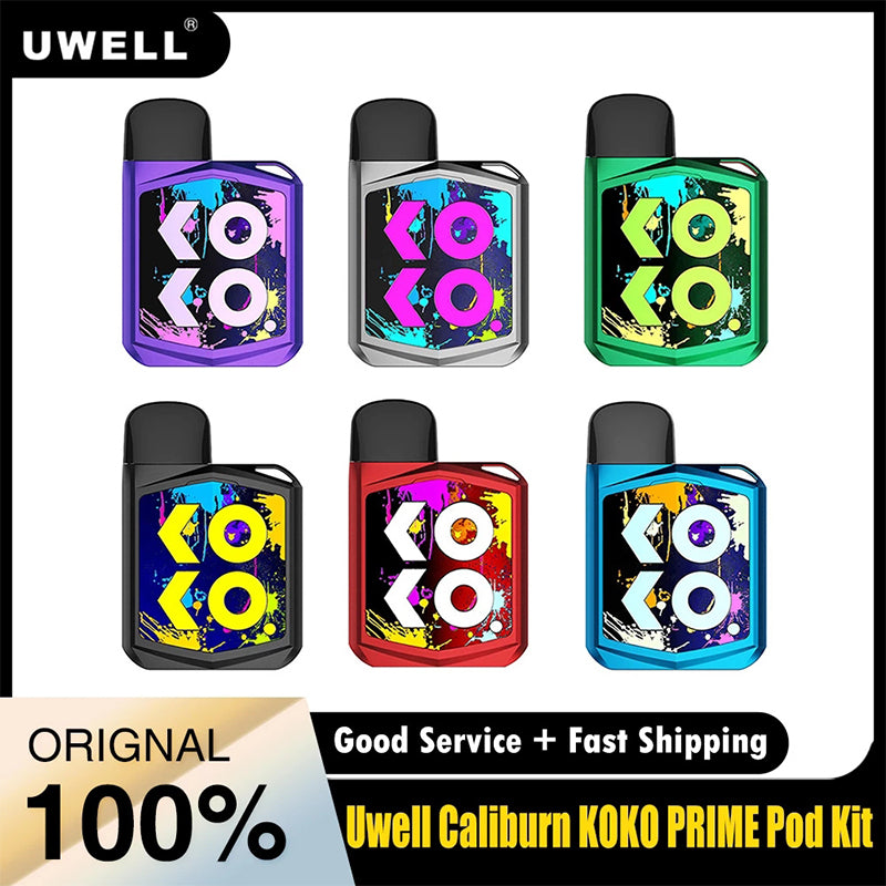 New Uwell Caliburn KOKO Prime Kit 690mAh Battery 15W Vape Fit Caliburn G Pod Cartridge 2ML Coil Electronic Cigarette Vaporizer