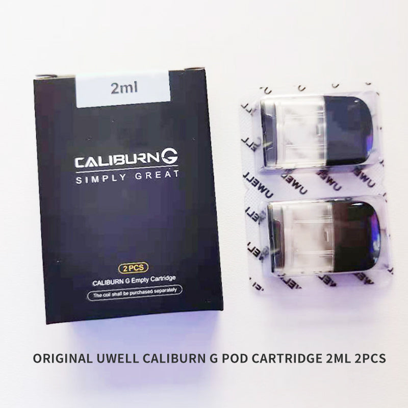 Original Uwell Caliburn G Pod Cartridge 2ml 2pcs For Uwell Caliburn G Coils/Caliburn KOKO Prime Kit Electronic Cigarette Vape