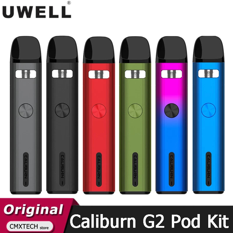 Original Uwell Caliburn G2 Kit 2ml Pod Cartridge 18W Vape 750mAh Fit Caliburn G UN2 Meshed-H Coil Electronic Cigarette Vaporizer