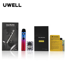 Load image into Gallery viewer, Original Uwell Caliburn A2 Pod Kit 520mAh Battery 2mL Cartridge UN2 Meshed-H 0.9ohm Coil Electronic Cigarette Vape Pod Vaporizer