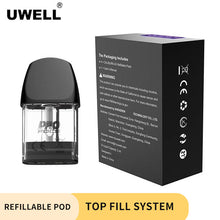 Load image into Gallery viewer, The Uwell Caliburn A2 Rechargeable Pod is available for the Uwell Caliburn AK2 Pod system suite and the Uwell Caliburn A2 Pod System suite