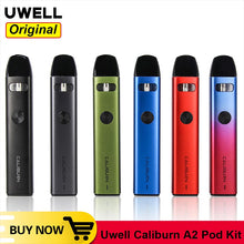 Load image into Gallery viewer, Original Uwell Caliburn A2 Pod Kit 520mAh Battery 2mL Cartridge UN2 Meshed-H 0.9ohm Coil Electronic Cigarette Vape Pod Vaporizer