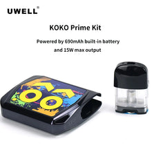 Load image into Gallery viewer, New Uwell Caliburn KOKO Prime Kit 690mAh Battery 15W Vape Fit Caliburn G Pod Cartridge 2ML Coil Electronic Cigarette Vaporizer