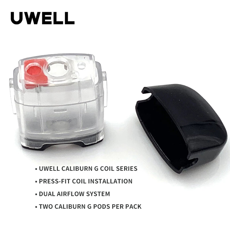 Original Uwell Caliburn G Pod Cartridge 2ml 2pcs For Uwell Caliburn G Coils/Caliburn KOKO Prime Kit Electronic Cigarette Vape